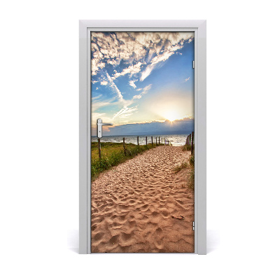 Naklejka fototapeta na drzwi Ścieżka na plażę