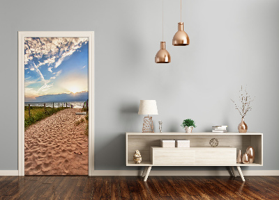 Naklejka fototapeta na drzwi Ścieżka na plażę