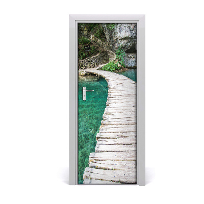 Naklejka fototapeta na drzwi Jeziora Plitwickie