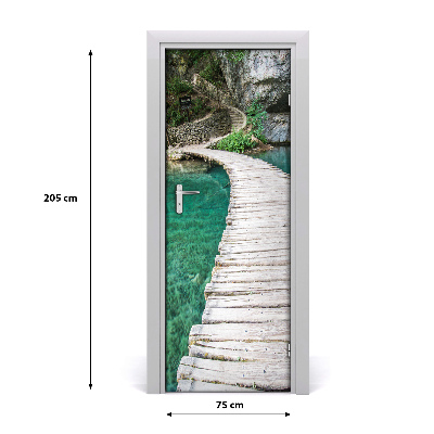 Naklejka fototapeta na drzwi Jeziora Plitwickie