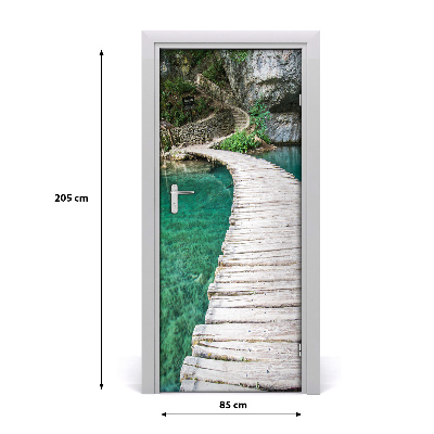 Naklejka fototapeta na drzwi Jeziora Plitwickie