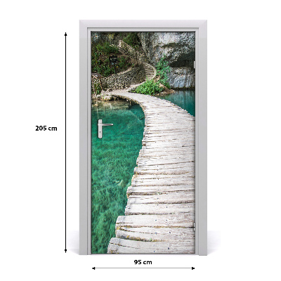 Naklejka fototapeta na drzwi Jeziora Plitwickie