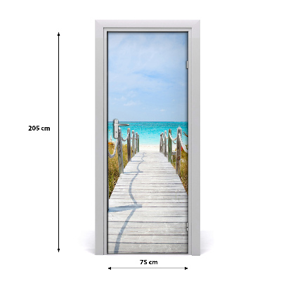 Naklejka fototapeta na drzwi Ścieżka na plażę