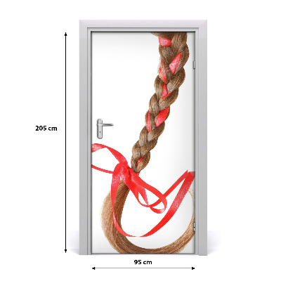 Naklejka fototapeta na drzwi do domu Warkocz