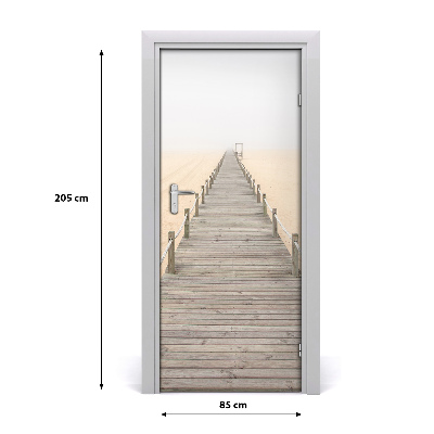 Naklejka fototapeta na drzwi Ścieżka na plaży
