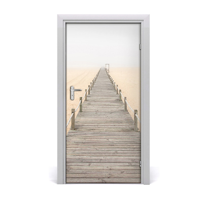 Naklejka fototapeta na drzwi Ścieżka na plaży