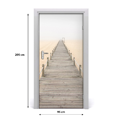 Naklejka fototapeta na drzwi Ścieżka na plaży