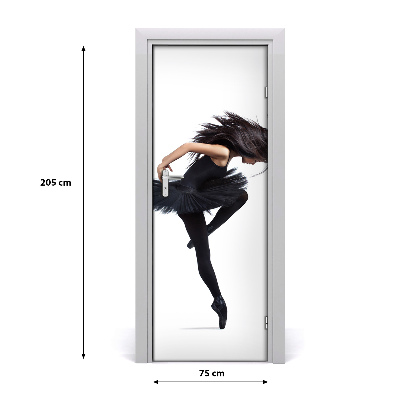 Naklejka fototapeta na drzwi Ludzie Baletnica