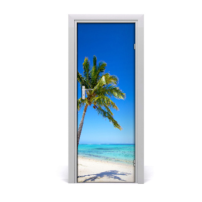Naklejka fototapeta na drzwi Tropikalna plaża