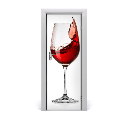 Naklejka na drzwi samoprzylepna Czerwone wino