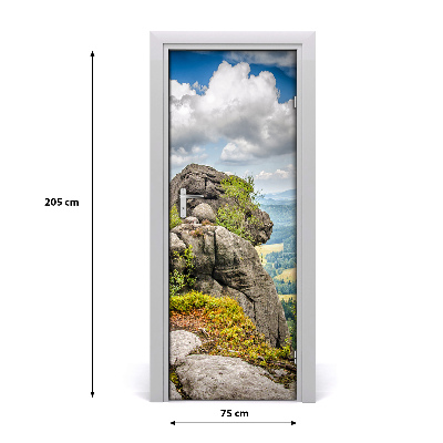 Naklejka fototapeta na drzwi Szczeliniec Wielki