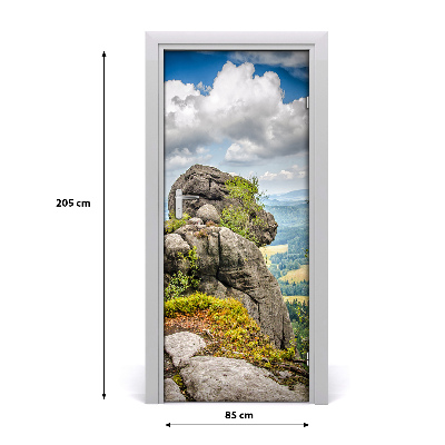 Naklejka fototapeta na drzwi Szczeliniec Wielki