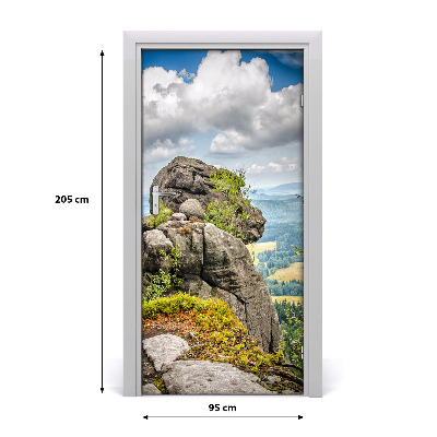 Naklejka fototapeta na drzwi Szczeliniec Wielki