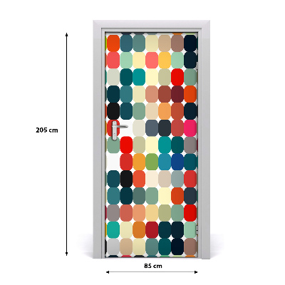 Naklejka fototapeta na drzwi Geometryczne tło