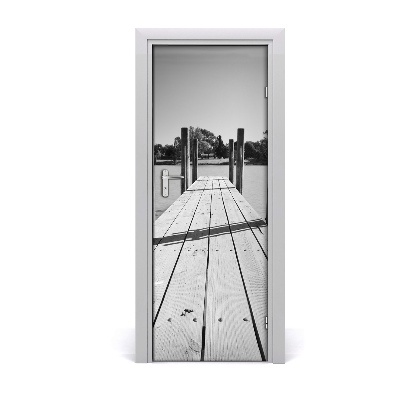 Fototapeta samoprzylepna na drzwi Drewniane molo