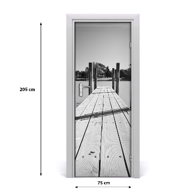Fototapeta samoprzylepna na drzwi Drewniane molo