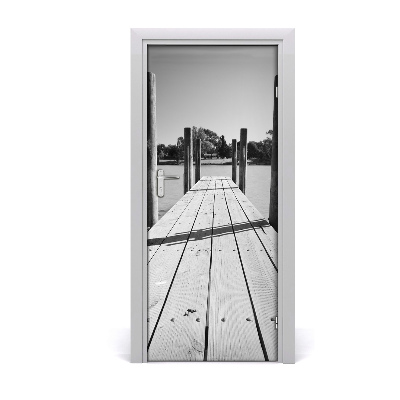 Fototapeta samoprzylepna na drzwi Drewniane molo