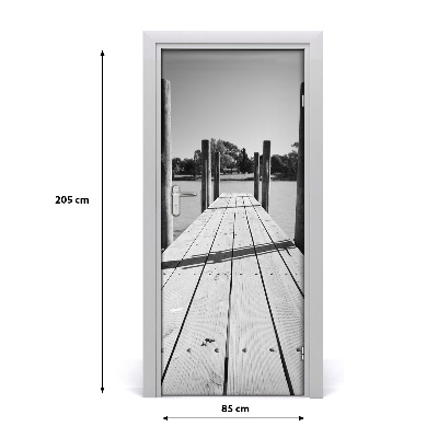 Fototapeta samoprzylepna na drzwi Drewniane molo