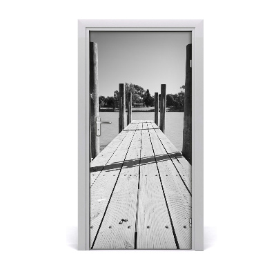 Fototapeta samoprzylepna na drzwi Drewniane molo