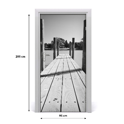 Fototapeta samoprzylepna na drzwi Drewniane molo
