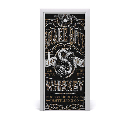 Naklejka fototapeta na drzwi Powiedzenia Whiskey