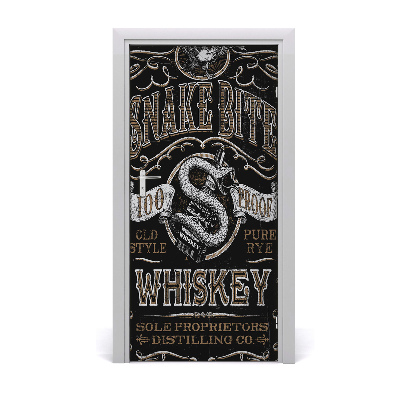 Naklejka fototapeta na drzwi Powiedzenia Whiskey