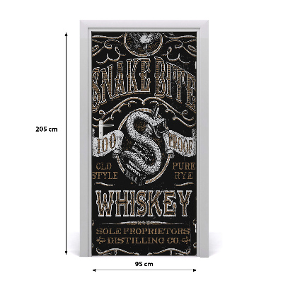 Naklejka fototapeta na drzwi Powiedzenia Whiskey