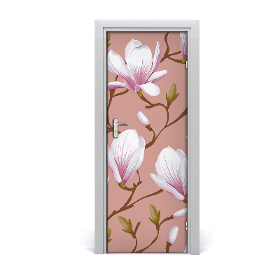 Okleina samoprzylepna fototapety na drzwi Magnolia
