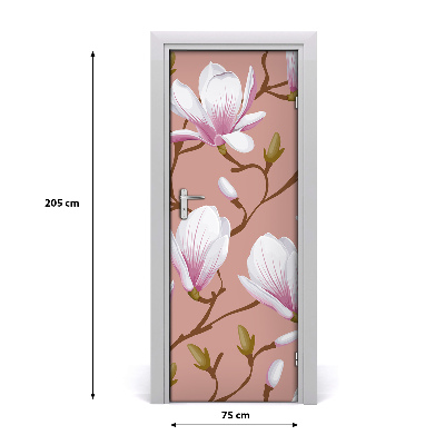 Okleina samoprzylepna fototapety na drzwi Magnolia