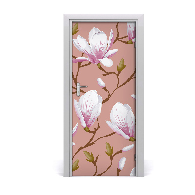 Okleina samoprzylepna fototapety na drzwi Magnolia