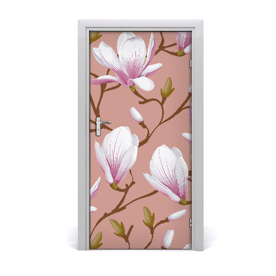 Okleina samoprzylepna fototapety na drzwi Magnolia