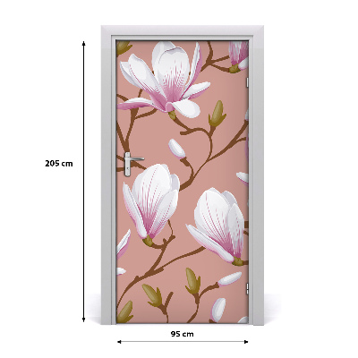 Okleina samoprzylepna fototapety na drzwi Magnolia