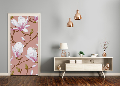 Okleina samoprzylepna fototapety na drzwi Magnolia