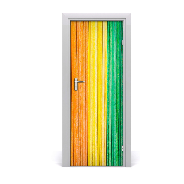 Naklejka fototapeta na drzwi Kolorowe paski