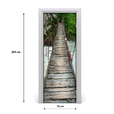 Naklejka fototapeta na drzwi Most wiszący