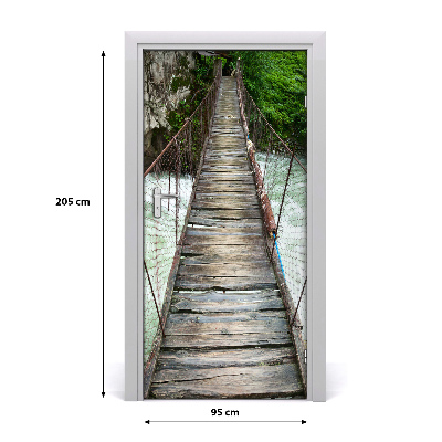 Naklejka fototapeta na drzwi Most wiszący
