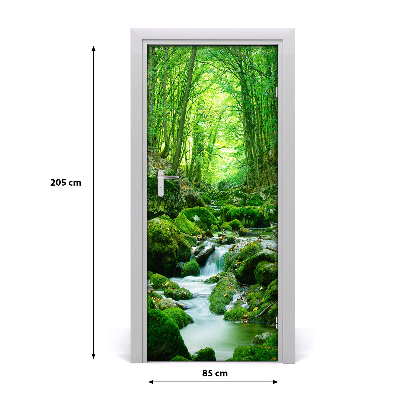 Naklejka fototapeta na drzwi Potok w dżungli