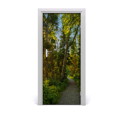 Naklejka fototapeta na drzwi Ścieżka w lesie