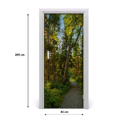 Naklejka fototapeta na drzwi Ścieżka w lesie