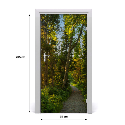 Naklejka fototapeta na drzwi Ścieżka w lesie