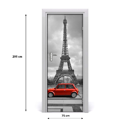Fototapeta samoprzylepna DRZWI Wieża Eiffla auto