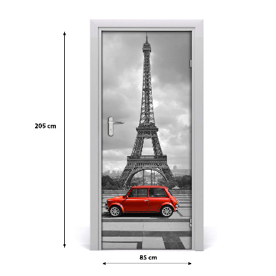 Fototapeta samoprzylepna DRZWI Wieża Eiffla auto