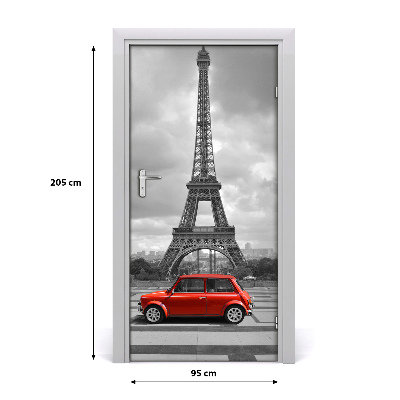 Fototapeta samoprzylepna DRZWI Wieża Eiffla auto