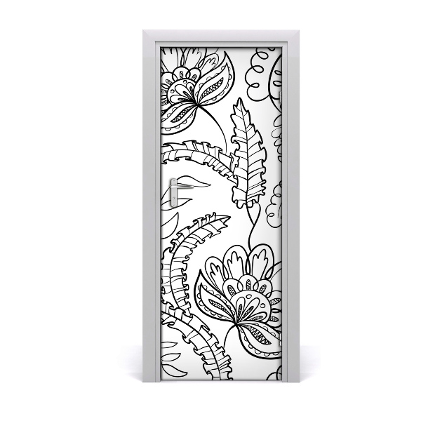 Okleina samoprzylepna na drzwi Tło Zentangle