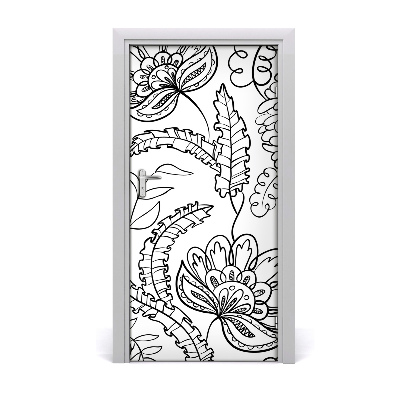 Okleina samoprzylepna na drzwi Tło Zentangle