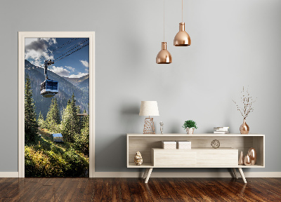 Naklejka fototapeta na drzwi Kolejka górska