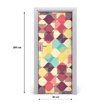 Naklejka fototapeta na drzwi Geometryczne tło