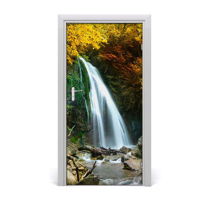 Naklejka fototapeta na drzwi Wodospad w lesie