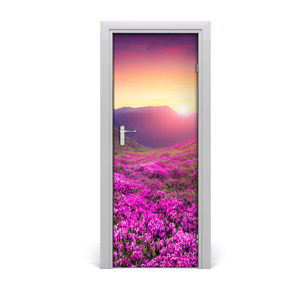 Naklejka fototapeta na drzwi Góry rododendron