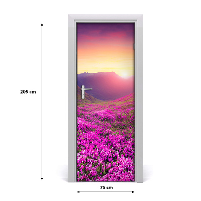 Naklejka fototapeta na drzwi Góry rododendron